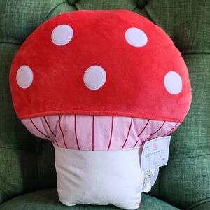Red Mushroom Plush Pillow